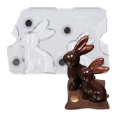 Moule chocolat lapin aimanté