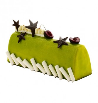 Moule Bûche Courte de Noël - Torsadée - x6