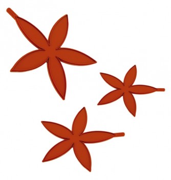 Silicone Mould - Pointy Flowers x3