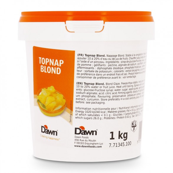 Pot de nappage pâtissier blond Topnap Dawn