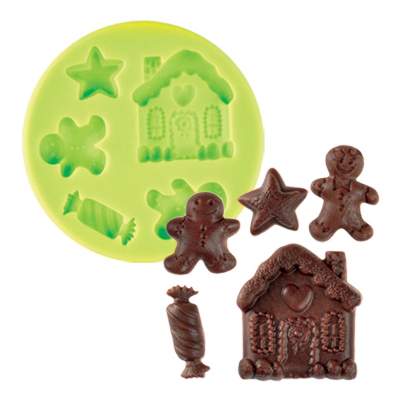 Silicone Mould - Gingerbread Theme