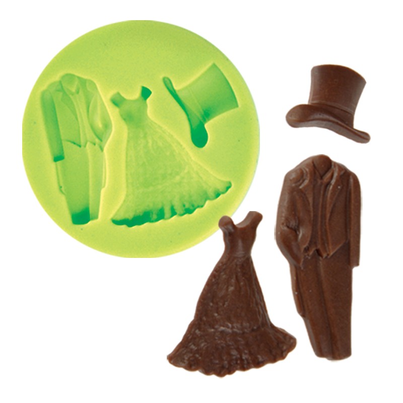 Silicone Mould - Wedding Clothes