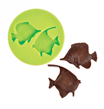 Silicone mold - tropical fish 2 pcs