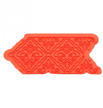 Moule silicone rouge Baroque
