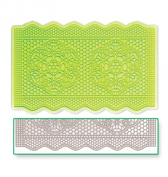 Lace Silicone Mould - Double Arabesque