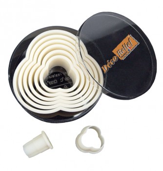 Pastry cutters 8 smooth clovers L.15-100mm h35mm