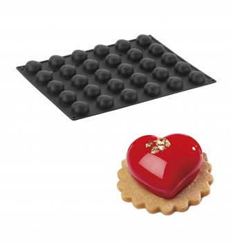 Moule Mini Coeur Passion en Silicone - Pavoni