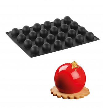 Moule a Gateau Silicone Pavoflex Sphère diam 40mm