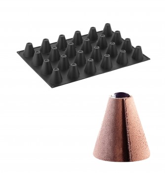 Silicone mold for cake- 24 pcs- Cone 65x65mm