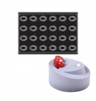 Silicone mold for cake- 24 pcs- Paranthese 72x52x44mm