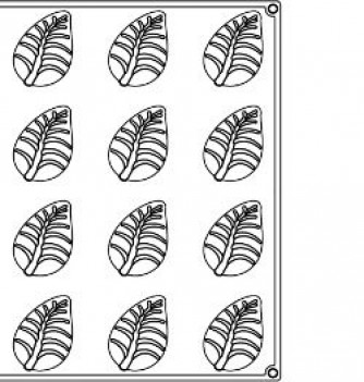 Professional Silicone Mould - 24 Leaf