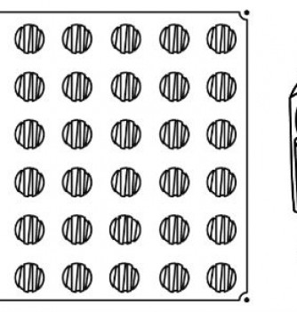 Professional Silicone Mould - 54 Small Line