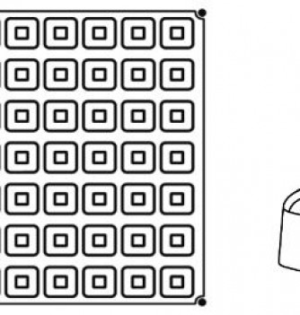 Professional Silicone Mould - 77 Small Square