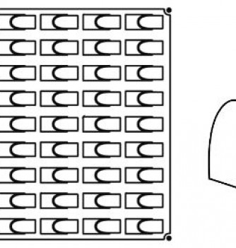 Professional Silicone Mould - 72 Small Flow