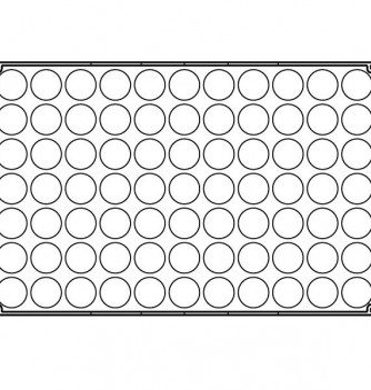 Professional Silicone Mould - 77 Half Sphere