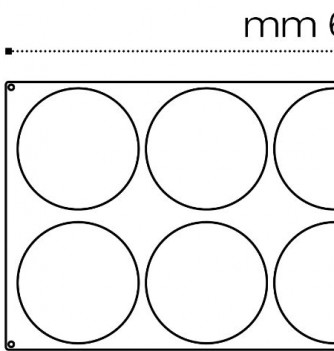 Moule Silicone Insert Rond Disco Ø 12 cm x H 3 cm (x12) Pavoflex -  , Achat, Vente