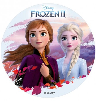 Disque Azyme pour Gâteau - Reine des Neiges - Ø 20cm