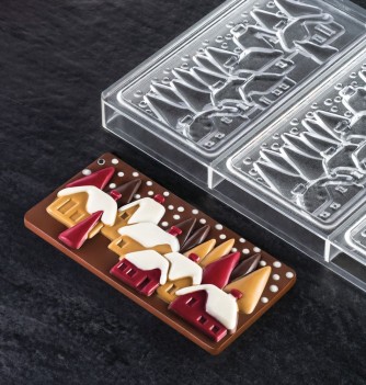 Xmax Village chocolate bar mold 100 g