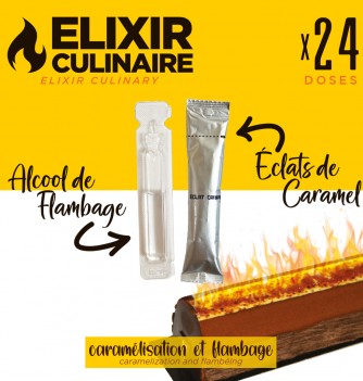 Élixir Culinaire - Kit éclats de caramel + alcool de...