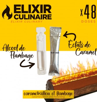 Élixir Culinaire - Kit éclats de caramel + alcool de...