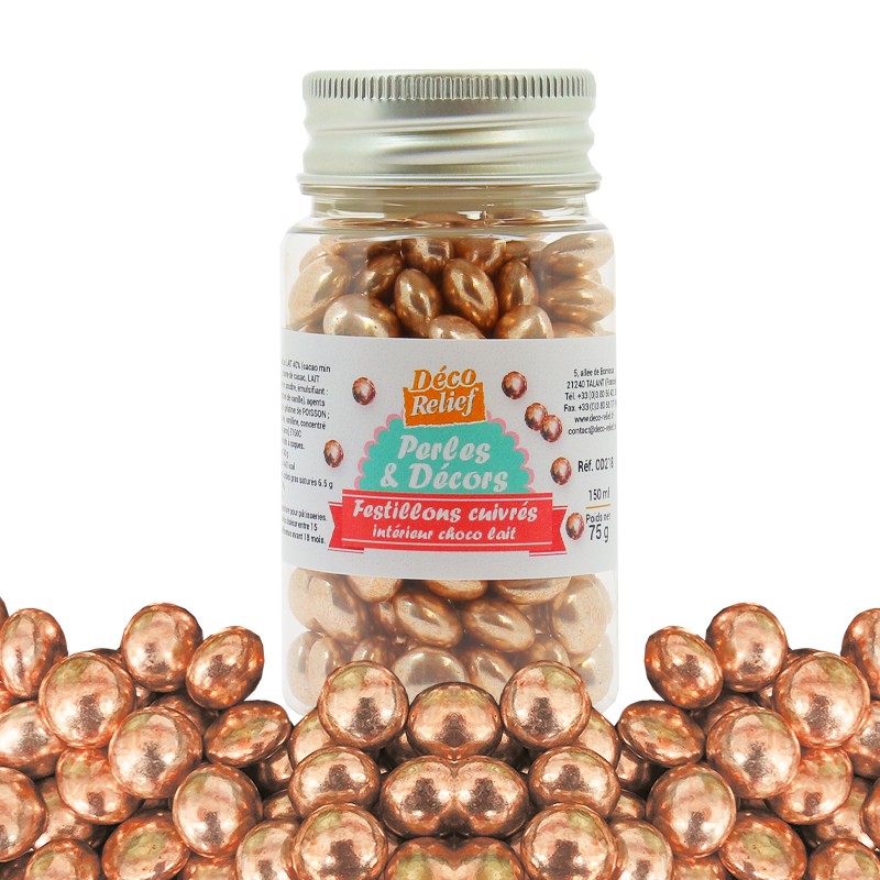 Festillons cuivrés intérieur choco lait - 75g