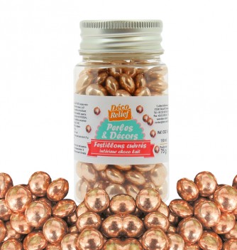 Festillons cuivrés intérieur choco lait - 75g