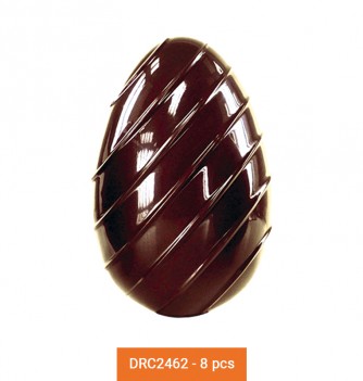Chocolate mold-streaked 75mm 8 eggs