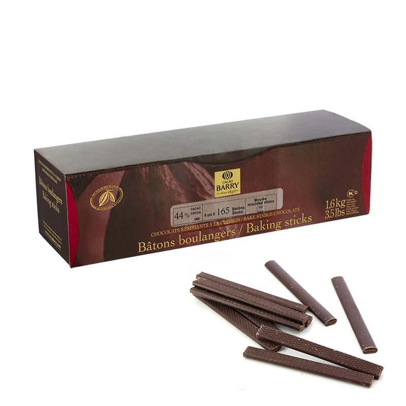 Barry chocolate baker's stick - 160 pcs - Dark chocolate 44%