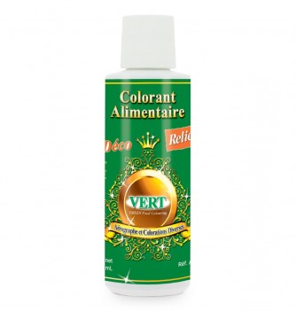 Colorant Alimentaire Liquide Professionnel - Base Eau - Vert - 125mL