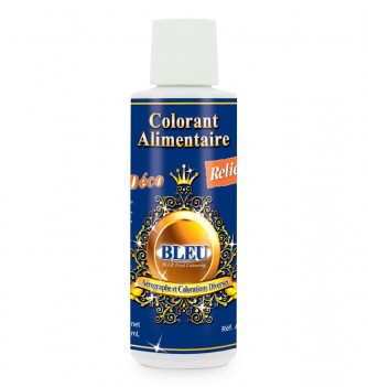 Colorant Alimentaire Liquide Professionnel - Base Eau - Bleu - 125mL