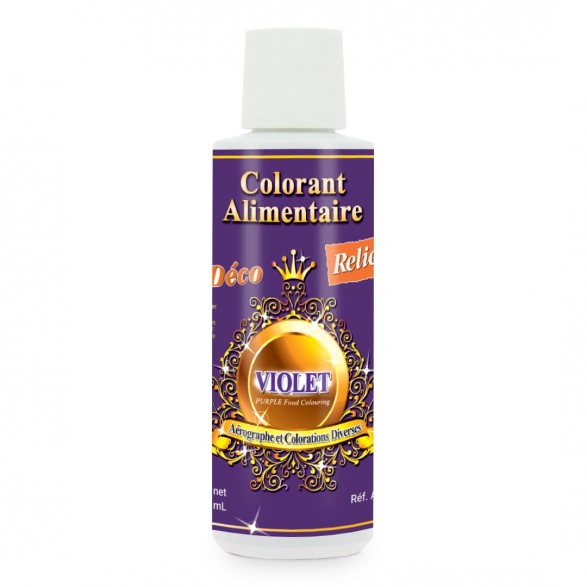 Colorant Alimentaire Liquide Violet - Spécial Aérographe - 125ml
