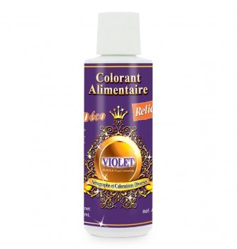 Colorant Alimentaire Liquide Professionnel - Base Eau - Violet - 125mL