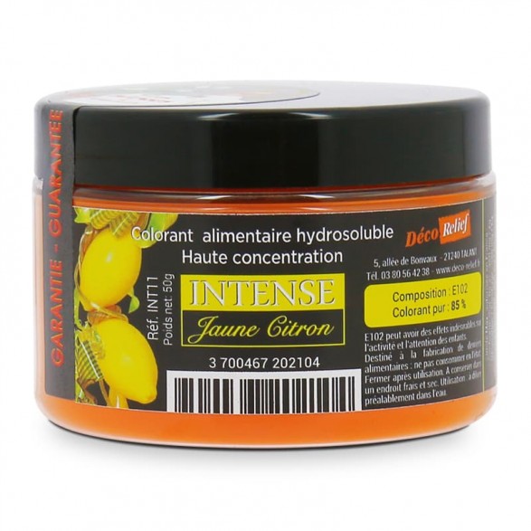 Colorant alimentaire hydrosoluble en poudre - Orange - 25gr