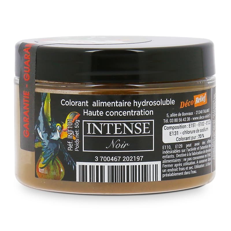 Colorant orange intense (poudre alimentaire) 50 g - Deco Relief