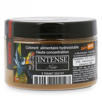 Intense Water Soluble Food Colouring Powder - Black - 50 g