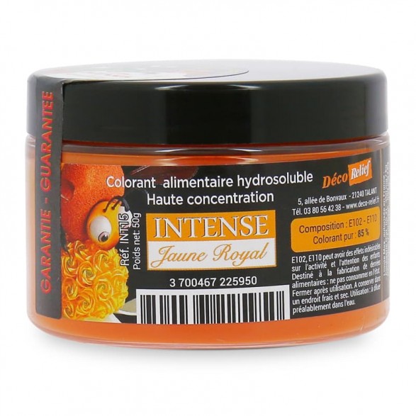 Colorant Alimentaire Poudre Jaune Royal Intense