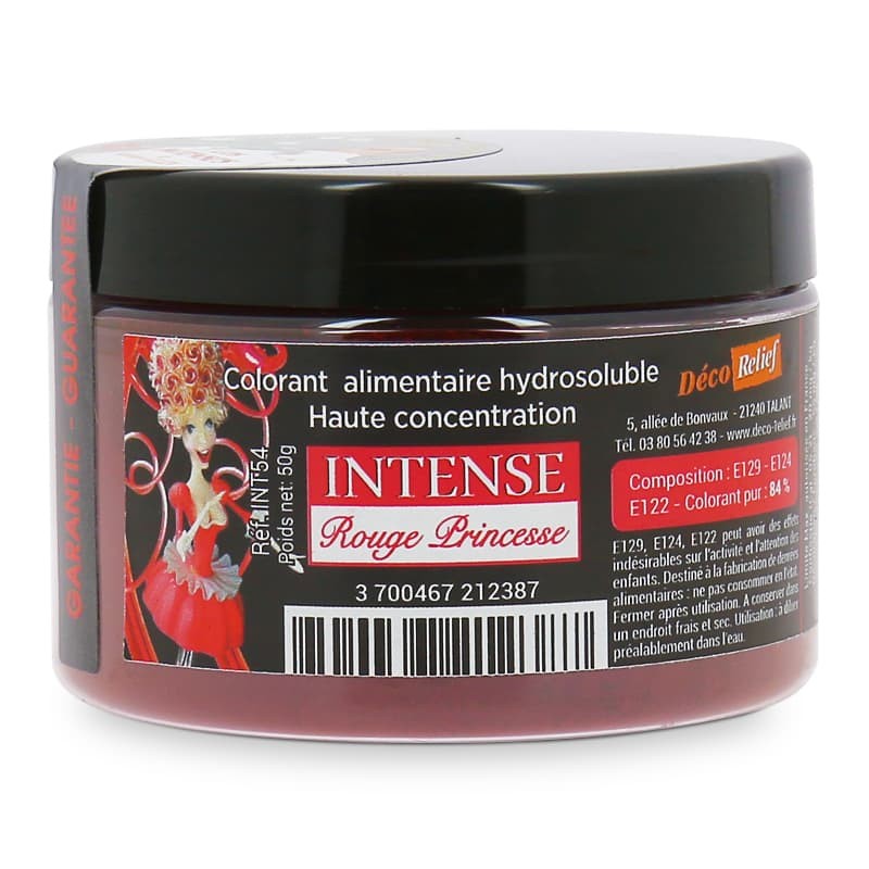 Intense Water Soluble Food Colouring Powder - Princess Red - 50 g