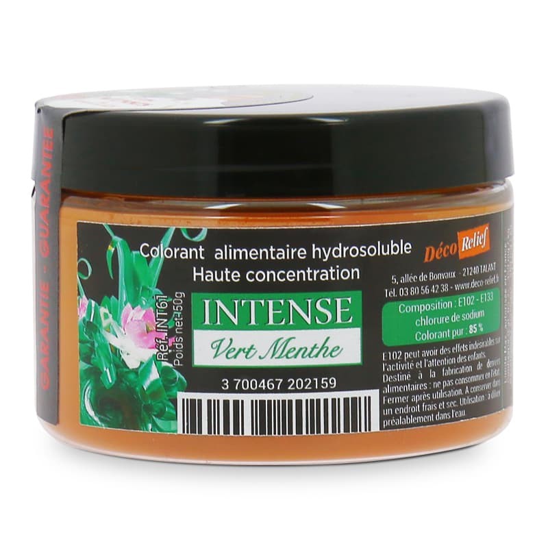 Colorant Alimentaire Poudre Vert Menthe Intense