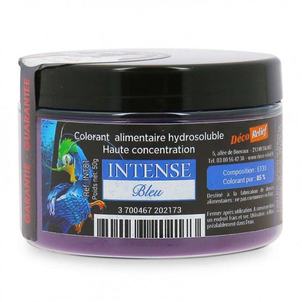 Colorant irisé bleu-violet (poudre alimentaire) 25 g - Deco Relief