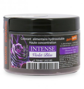 Colorant Alimentaire Hydrosoluble Intense en Poudre -...