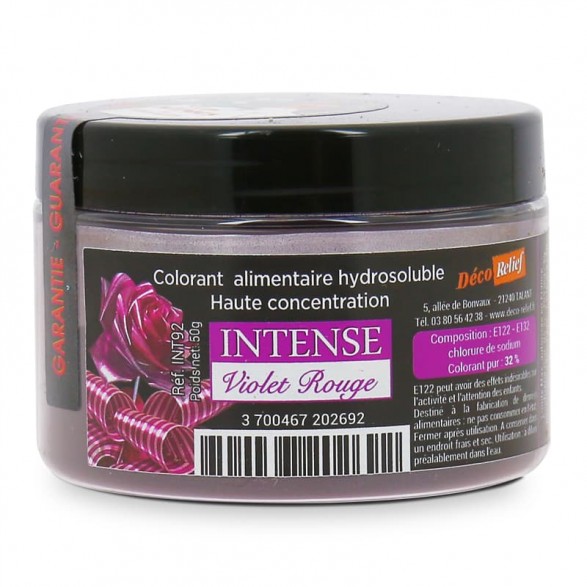 Colorant Alimentaire Poudre Violet-Rouge Intense