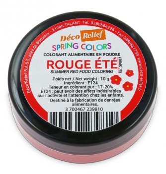 Colorant Alimentaire Hydrosoluble en Poudre - Rouge Été -...