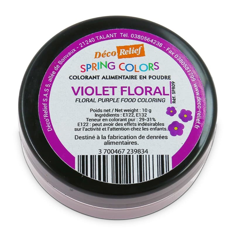 Colorant Alimentaire Hydrosoluble en Poudre - Violet Floral - 10g