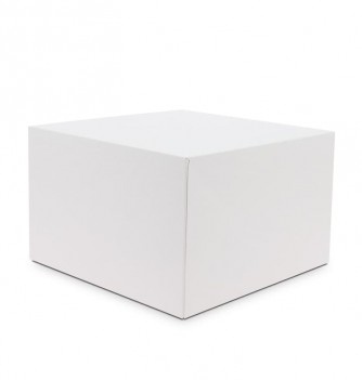 Set of 5 Pastry Boxes High White 28x28xh.18cm