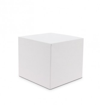 Set of 5 Pastry Boxes High White 20x20xh.18cm