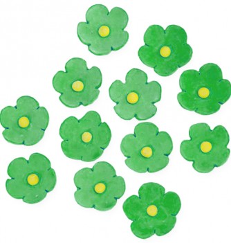 Fleurs en Pastillage Vertes