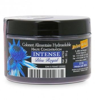 Intense Water Soluble Food Colouring Powder -  Royal Blue - 50 g