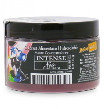 Intense Water Soluble Food Colouring Powder - Black...