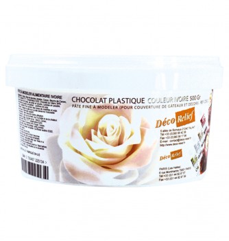 Plastic chocolate - ivory - 500 gr