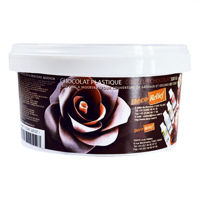 Chocolat Plastique pour modelage - Chocolat - 500g